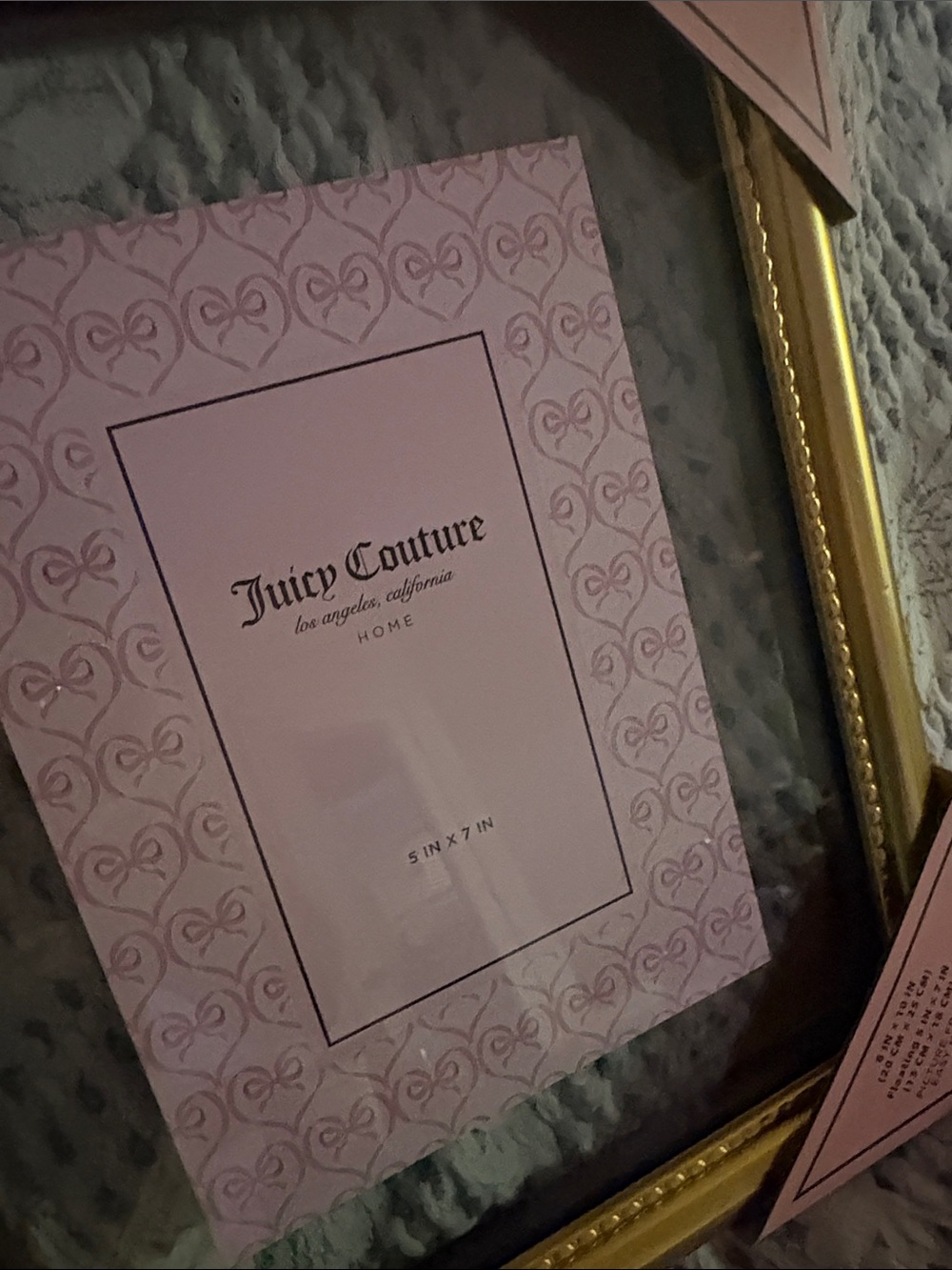 Juicy Couture Gold Frame 8x10 inches - Picture 3 of 6